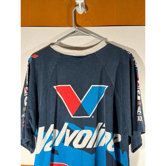 Vintage Shirt 90s Nascar Mark Martin Cummins Valvoline Racing USA Large AOP - Picture 8 of 11